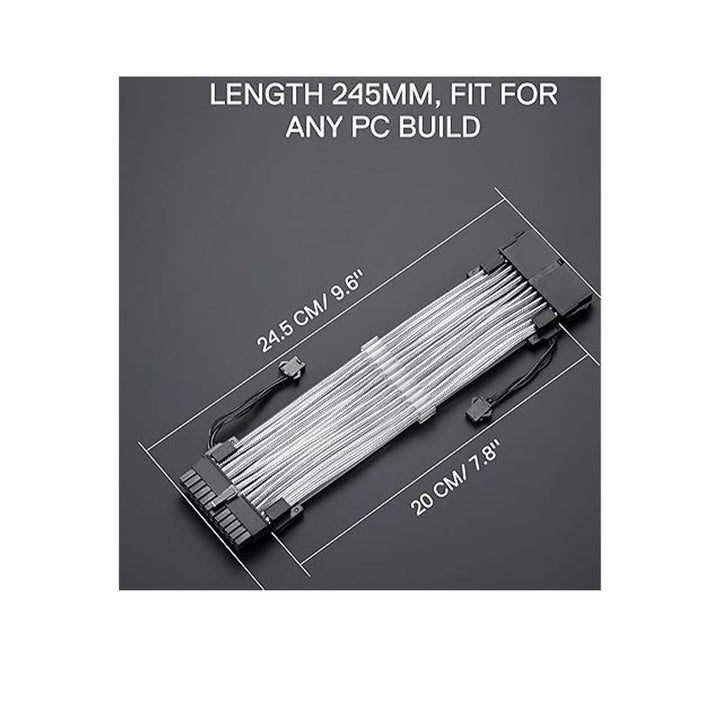Redragon GCP06 24-PIN ARGB Lighting Power Extension Cable - Black