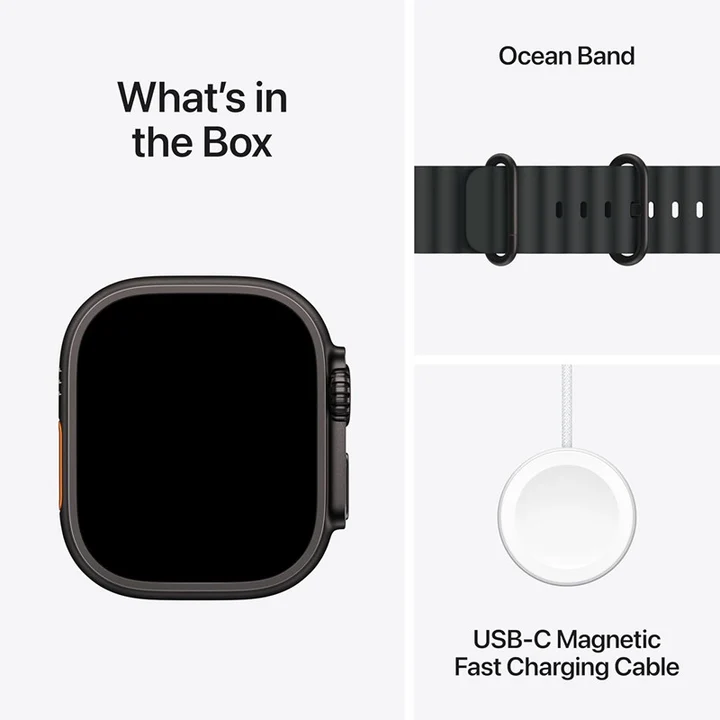 Apple Watch Ultra 3, 49mm, Black Titanium Case (GPS+Cellular)