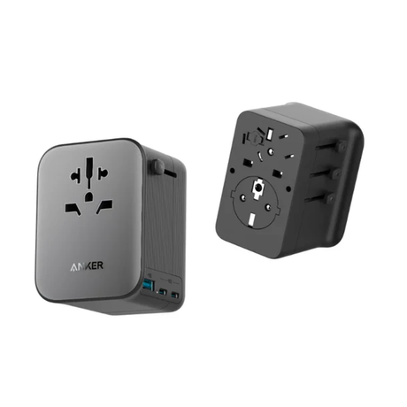 Anker Nano Travel Adapter (4 in 1,65W)- Black A9213K11