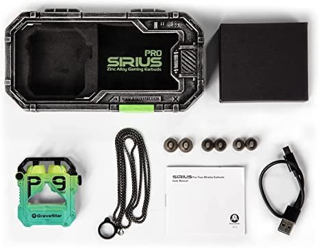 GRAVASTAR SIRIUS PRO EARBUDS ネオングリーン Gravastar Sirius PRO Bluetooth Tws Deep Bass 3D Stereo