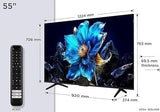 TCL P7K 55 Inch QLED 4K UHD Google TV, 55P7K