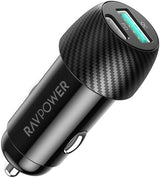 RAVPower RP-VC030 Total 44W Car Charger black
