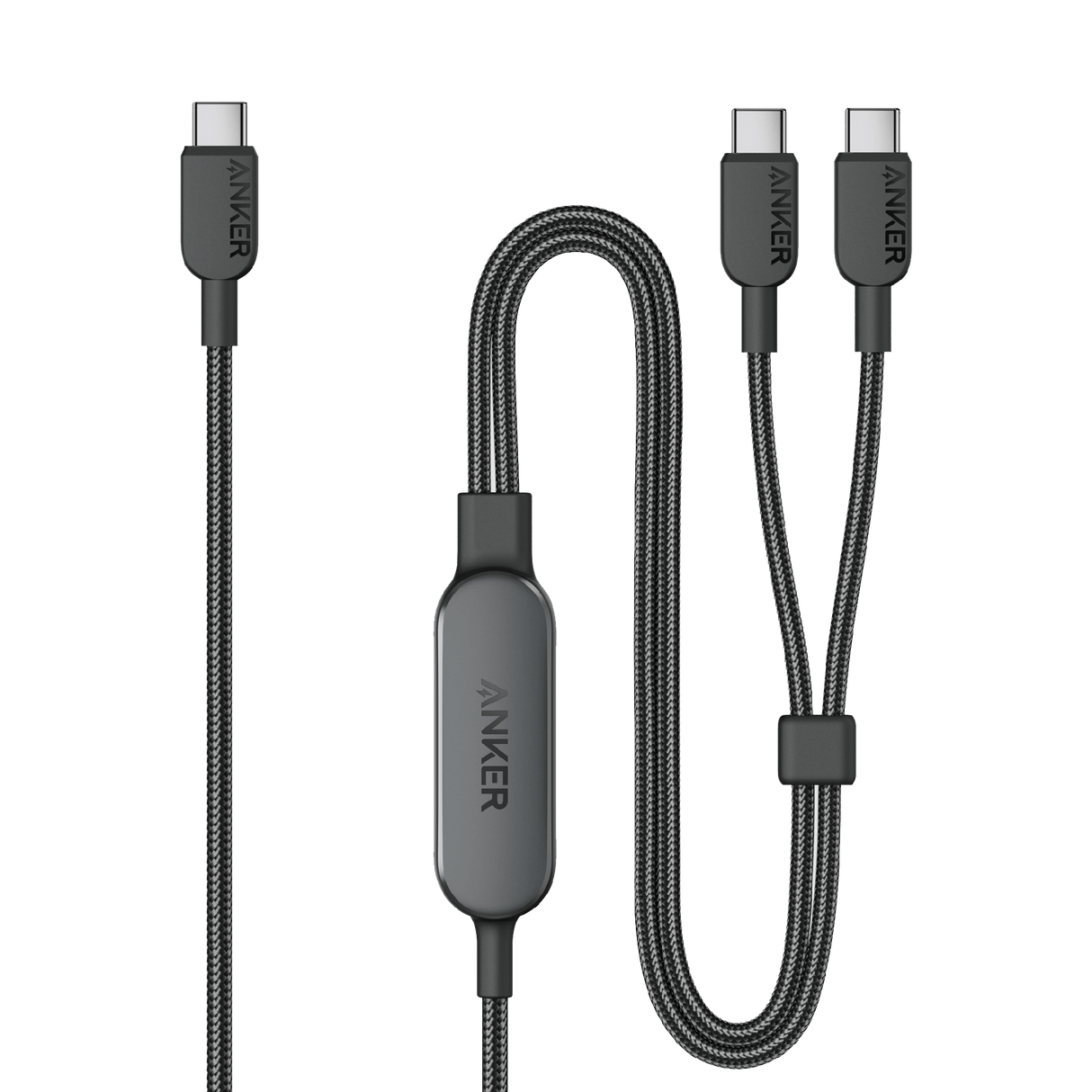 Anker 2-in-1 USB-C to USB-C Cable 140W (1.2m/4ft) A8895H11 - Black