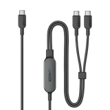 Anker 2-in-1 USB-C to USB-C Cable 140W (1.2m/4ft) A8895H11 - Black