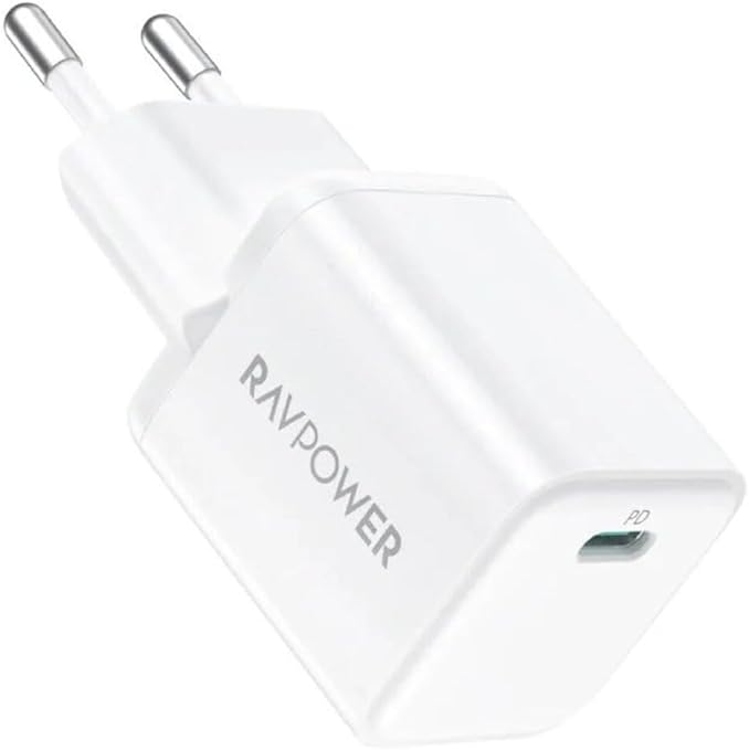 RAVPower RP-PC1037 PD 20W wall charger White UK Version with 3 AC plug white