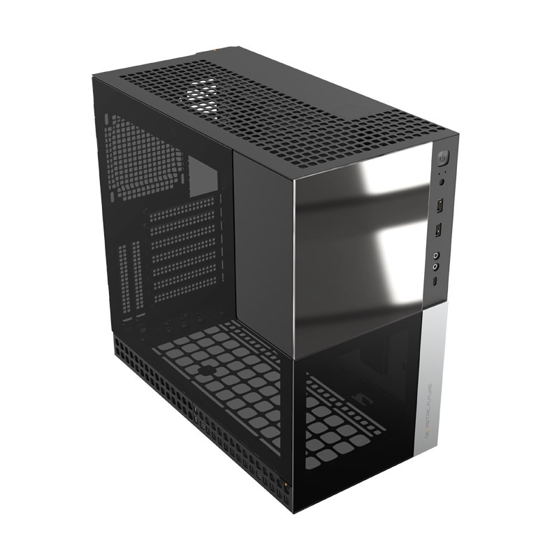 Geometric Future Model 4 Caliburn Compact 35L with enhanced flexibility ATX PC Case - Black