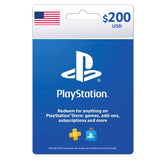 بطاقة متجر بلايستيشن هدية مئتان دولار أمريكا نسخة فعلية