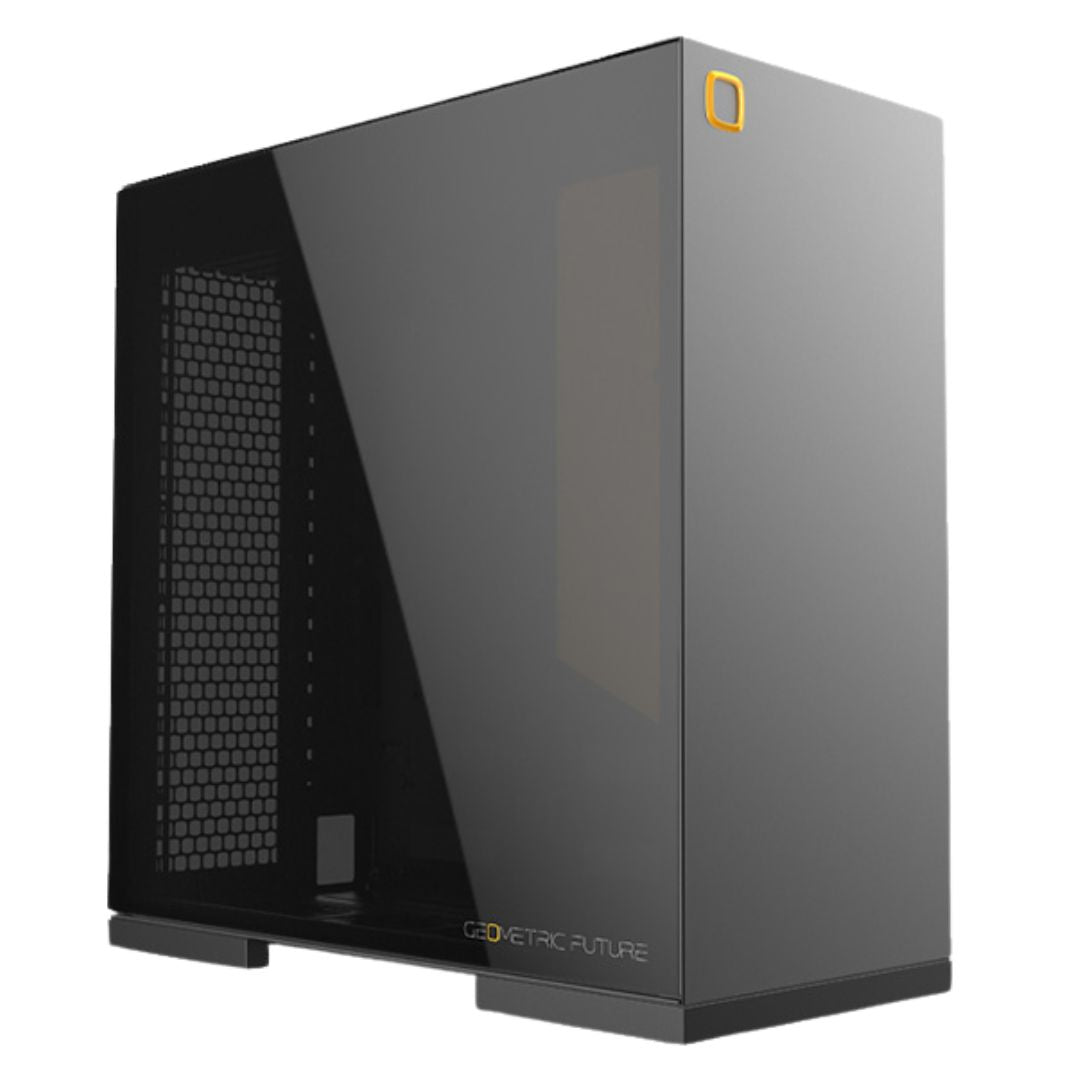 Geometric Future Model 8 Lohan Mid Tower Glass Case - Black
