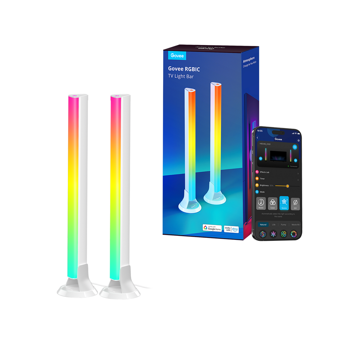 Govee RGBIC TV Light Bars for 45-70 inch TVs - H6046