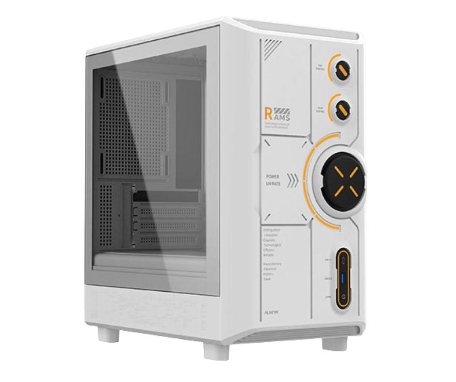 Alseye RAMS 2.0 Micro ATX / ITX PC Case - White