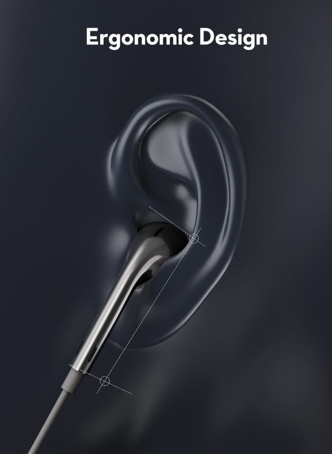 RAVPower EP1002 Mono Earphone with USB-C Plug BLACK