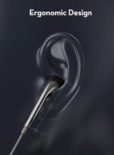 RAVPower EP1002 Mono Earphone with USB-C Plug BLACK