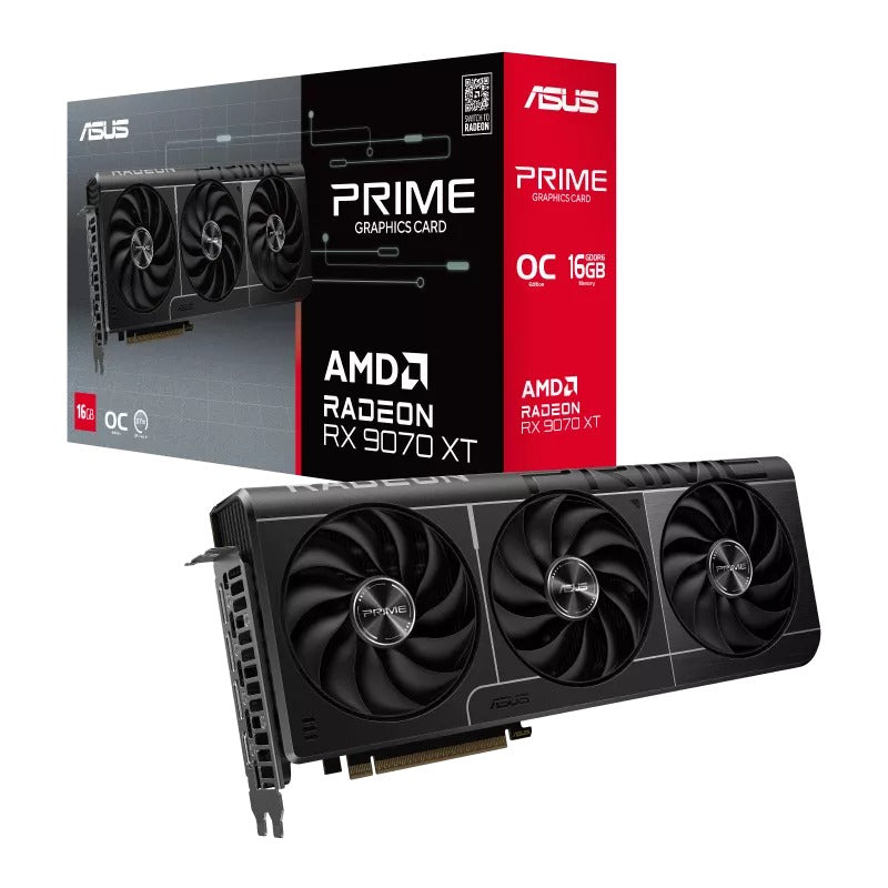 Asus AMD Radeon RX 9070 XT 16GB OC Prime Graphics Card
