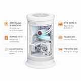 Custom Gaming PC Ryzen 9 9950X3D, RTX 5070 Ti 16GB, 16GB DDR5, 1TB NVMe, Windows 11 Pro