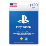 بطاقة متجر بلايستيشن هدية مئة وخمسون دولار أمريكا نسخة فعلية
