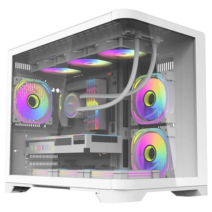 PC Bundle: PC Gaming i5-14400F/RTX 4060/16GB DDR5/1TB with Sharx Jaws /24" QHD/ HDMI 2.1/ 0.3ms/180Hz/IPS/Flat Monitor & Sades SW-MC04 OTUS Microphone Sades Battle Ram Keyboard/Mouse/Mousepad & White RGB table with Oratex chair