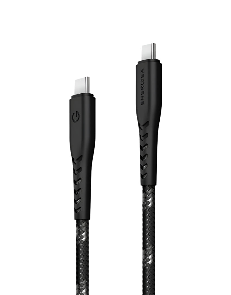 ENERGEA NYLOFLEX USB2.0 USB-A TO USB-C 5A UNIVERSAL CABLE 1.5M BLACK
