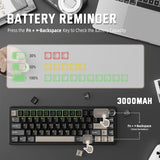 ATTACK SHARK X66 60% Wireless Mechanical Keyboard with Side Printed PBT Keycaps - Star Black