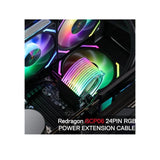 Redragon GCP06 24-PIN ARGB Lighting Power Extension Cable - Black