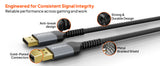 Mowsil 4K DisplayPort Cable,Cable Version : 1.2V,Aluminum head,Resolution: 4K @ 60/30 Hz,