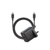 BAZIC GOPORT VELOX BUNDLE, 1C1A CHARGER 35W(UK) WITH WEAVE CABLE - TRUFFLE