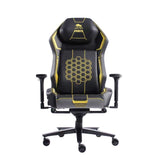 Black Bull Super Pro Comfort Gaming Chair with Full Molded Foam, Adjustable Support, Class 4 Gas Lift, Metal Base - Black & Yellow