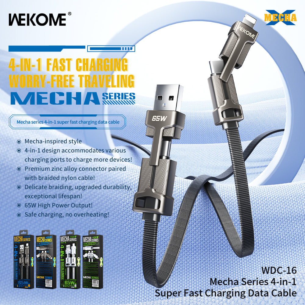 WEKOME WDC-16 Charging Cable 4 in 1