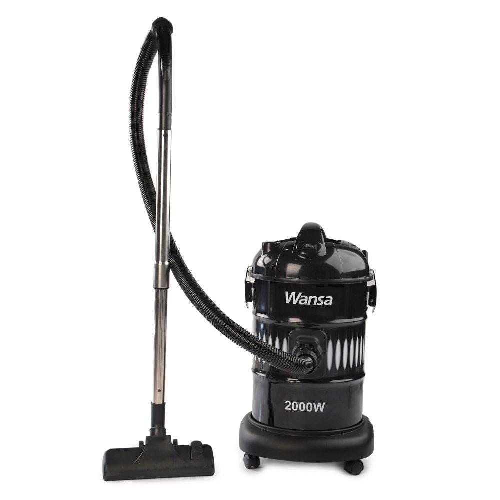 Wansa Drum Vacuum Cleaner, 2000W, 25 Liters, ZL14-16-20T - Black