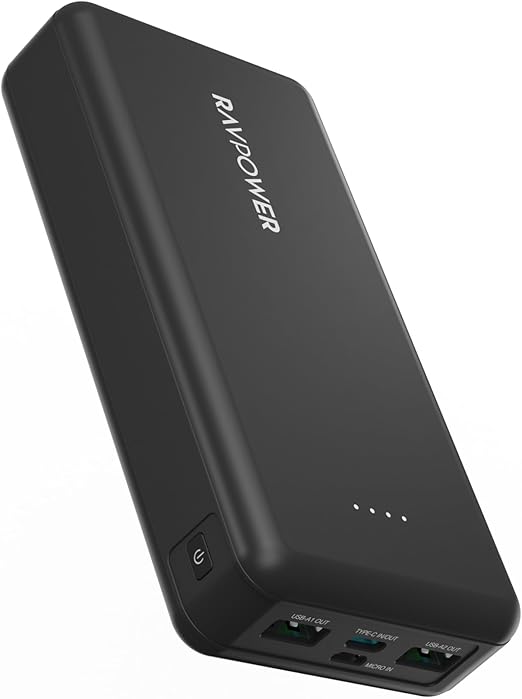 RAVPower RP-PB1216 PD Pioneer 20000mAh 15W 4 Ports Power Bank Black Global Version black