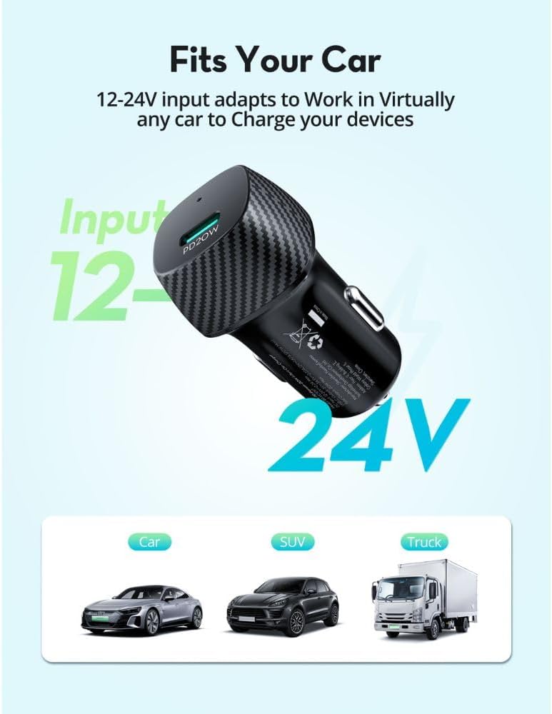 RAVPower RP-VC1017 20W Car Charger 1C black - RP-VC1017