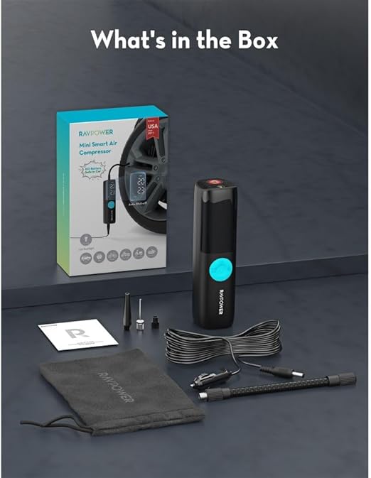 RAVPower RP-PC1084 Smart Car Tire Inflator -  RP-PC1084