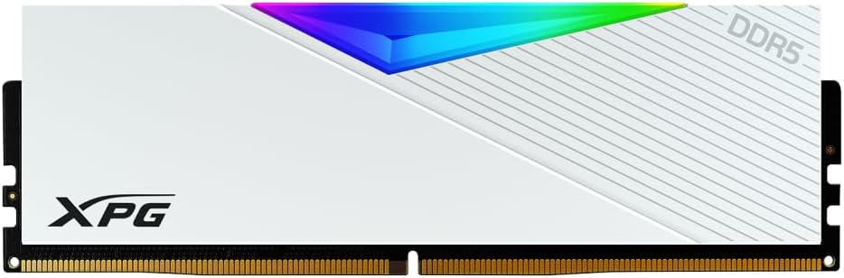 XPG Lancer RGB 32GB (16GBx2) DDR5 5600MT/s PC5-44800 Memory - White