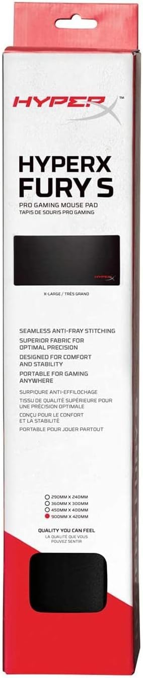 HyperX Fury S - Pro Gaming Mouse Pad XL