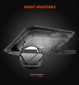 Meetion Laptop Cooler Pad MT-CP3030 Compatible from 9 to 15.6" - Black
