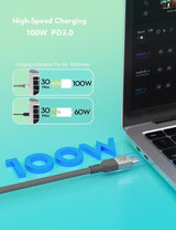 RAVPower RP-CB1039 60W C-C Magnetic Braided Cable 1.2M - RP-CB1039