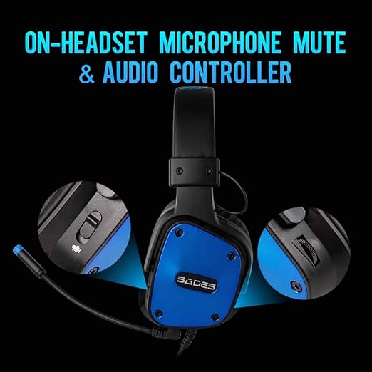 SADES D-POWER SA-722 BLUE (Without Mic Vesrion - Open Box)