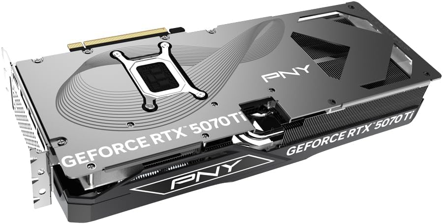 PNY NVIDIA GeForce RTX 5070 Ti OC Triple Fan Plus 16GB GDDR7 Gaming Graphic Card - Black
