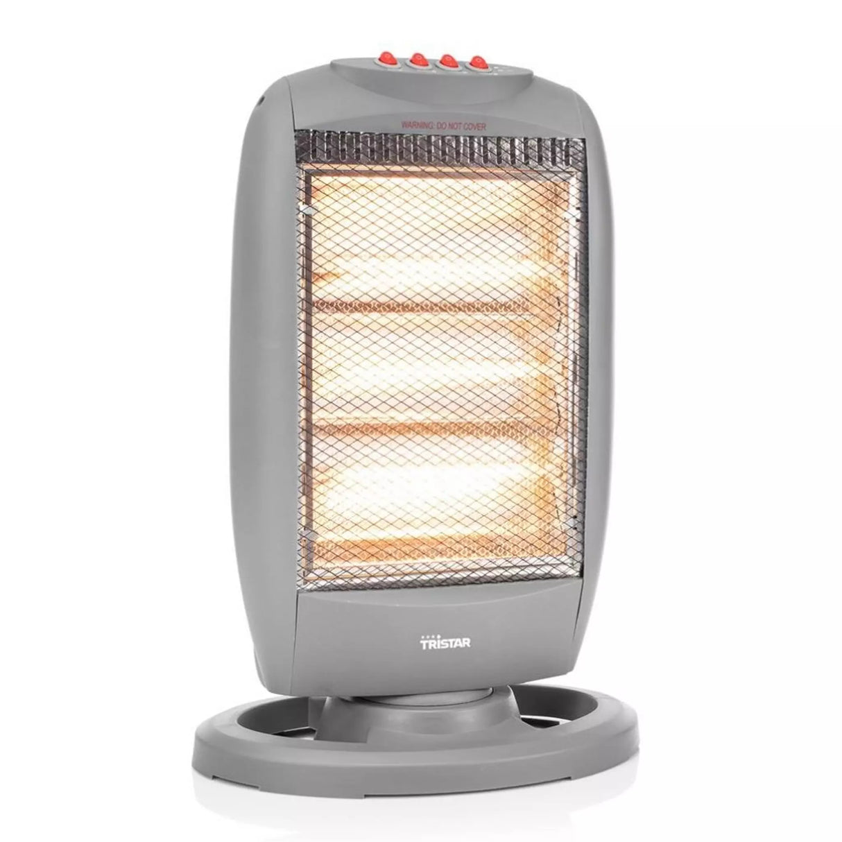 Princess 1200W Halogen Electric Heater, 3 Heat Settings - Grey