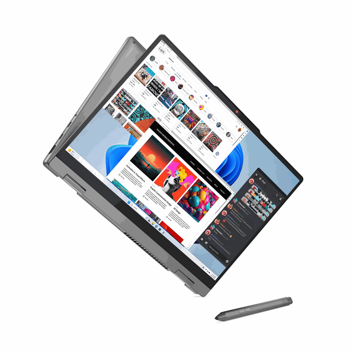 Lenovo IdeaPad 5 2-in-114IRH9/i7-13620H, 10C/14" WUXGA OLED Touch/16GB Soldered LPDDR5x-5200 Ram/512GB M.2 2242 SSD/Integrated Intel UHD Graphics/Win 11 Home/Luna Grey/Arb-Eng/1YW -Lenovo Digital Pen
