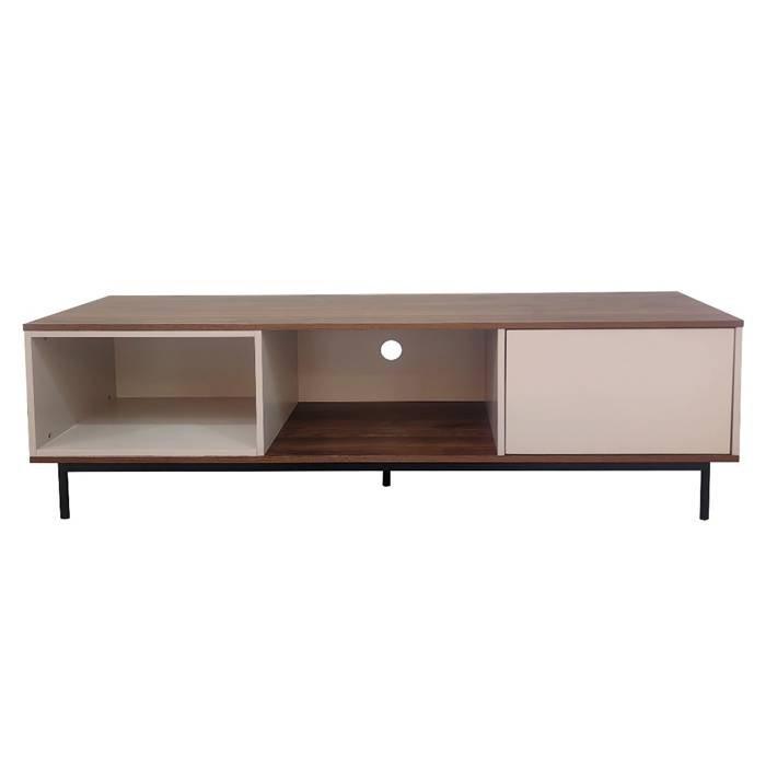 Wansa TV Stand, Up To 65-Inch, 65kg Loading Capacity, KS0138, Brown