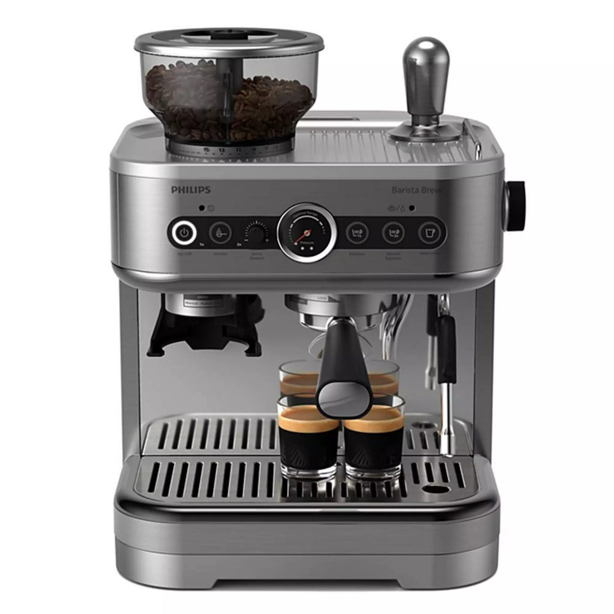 Philips Semi Espresso Machine, 2.3L, 1350W, PSA3228/01 – Silver