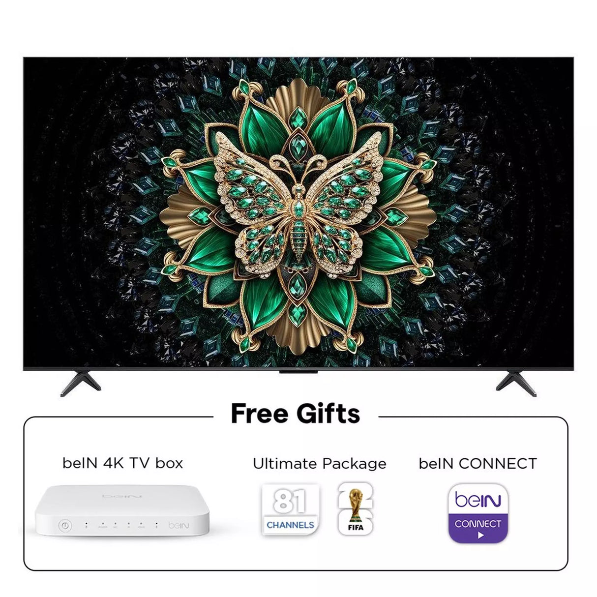 TCL 98” 4K,144Hz, QD Mini LED Google TV, 98C6K- Black