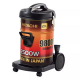 Hitachi Drum Vacuum Cleaner, 21L, 2500 W, CV-9800MIJ RGB – Red& Black