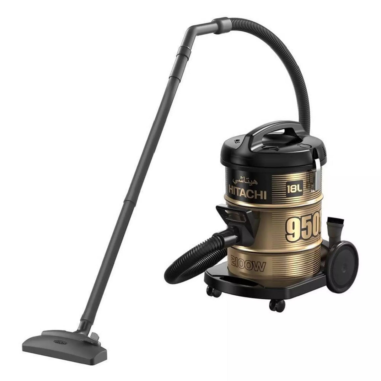 Hitachi Drum Vacuum Cleaner, 18L, 2100 W, CV-950F – Black
