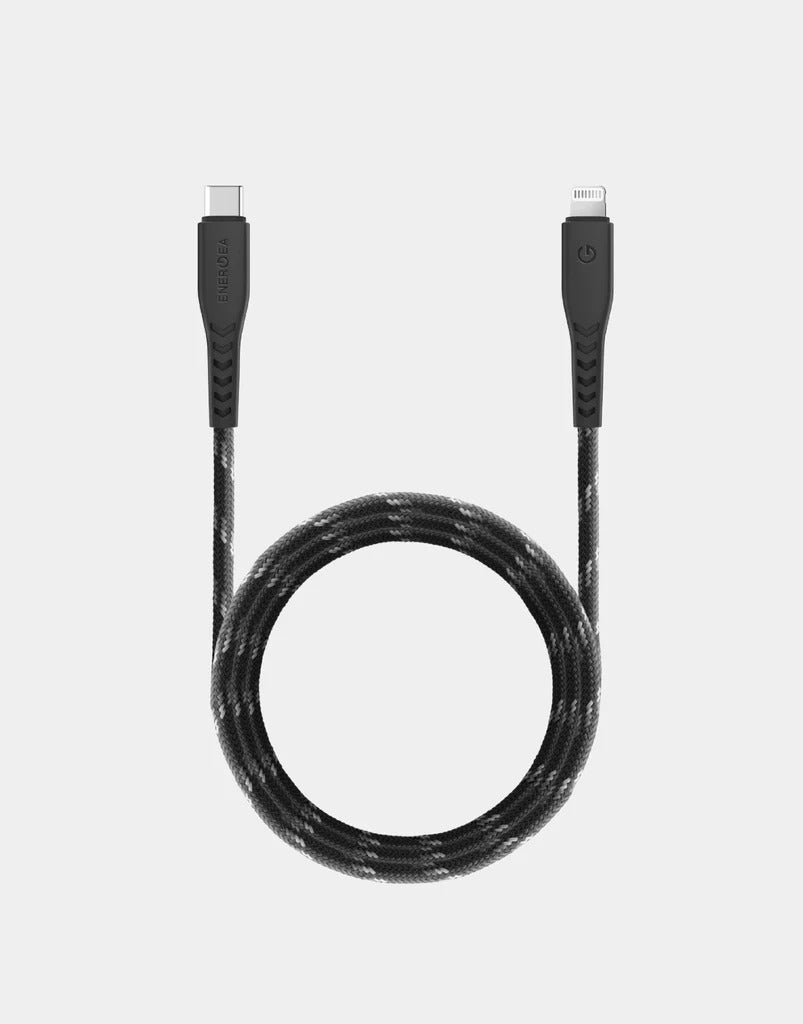 Energea Nyloflex USB-C to Lightning Cable 3M - Black