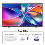 Hisense 75" 4K HDR QLED TV, 75Q6Q - Black