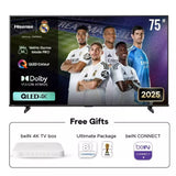 Hisense 75-inch QLED 4K Smart TV 144Hz, 75Q71Q