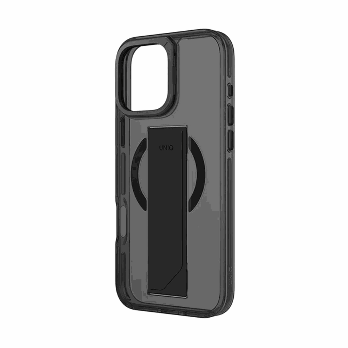 UNIQ HYBRID IPHONE 16 PRO (2024) 6.3 HELDRO MAX MAGCLICK WITH CAMERA STAND - VAPOUR (SMOKE)