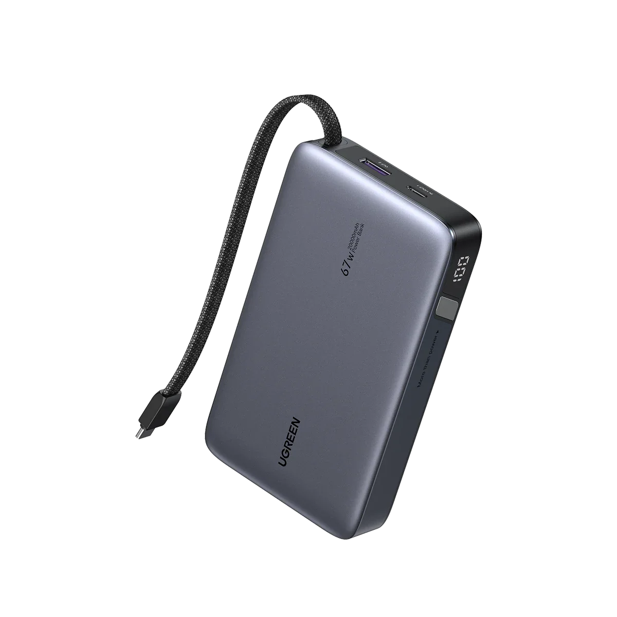 UGREEN Nexode Power Bank 20000mAh 67W with Built-in USB-C Cable - PB550