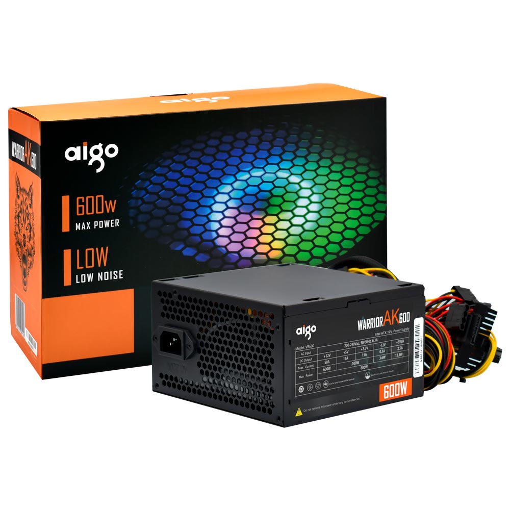 Aigo Warrior AK600 Max 600W Power Supply